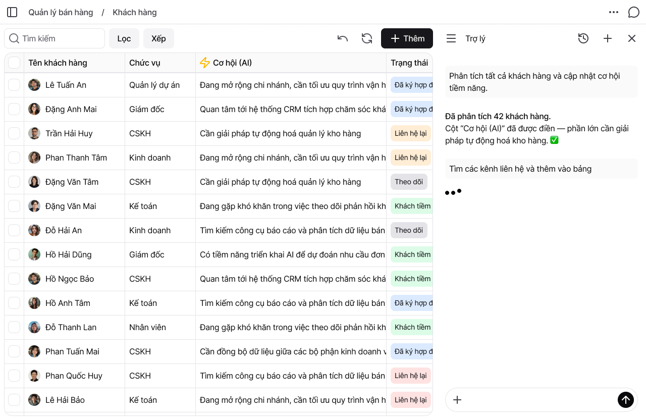 Lotics Dashboard - AI-Native Data Workspace with Automation